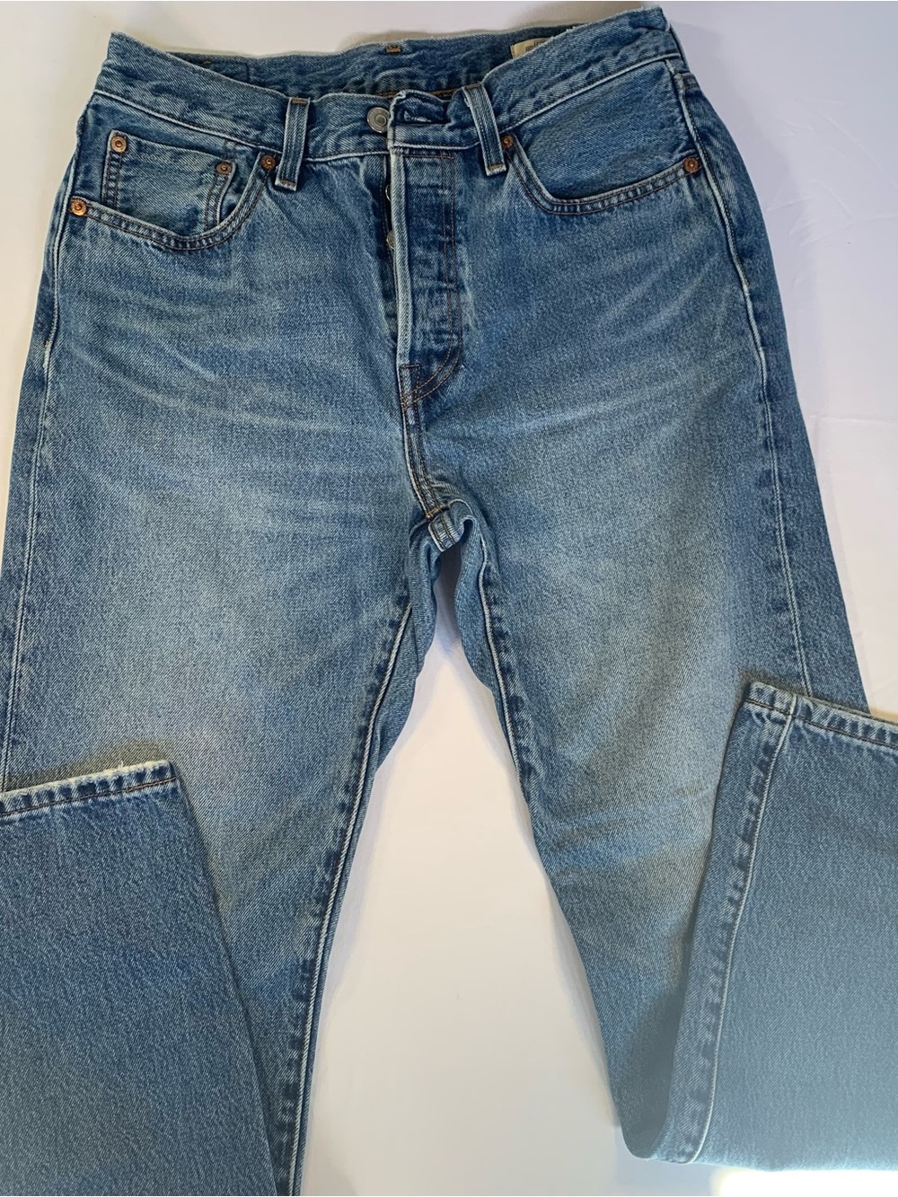 Levi's 501 150th Anniversary Edition Straight Leg Light Blue Denim Jeans
